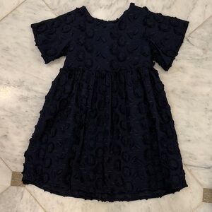 Janie and Jack Textured Navy Dress